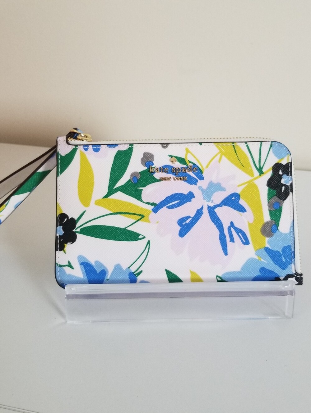 Kate Spade Lucy Floral Small L-Zip Wristlet